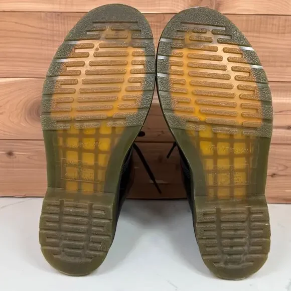 Dr Martens 1460 Glossy Leather Lace Up Boots Combat Moto Grunge Goth Women's 9 - Picture 7 of 14